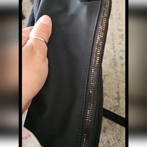 AWAY The Backpack Black Travel Carry-On Luggage 25.5L  Expandable Nylon TSA Bag - Picture 13 of 14